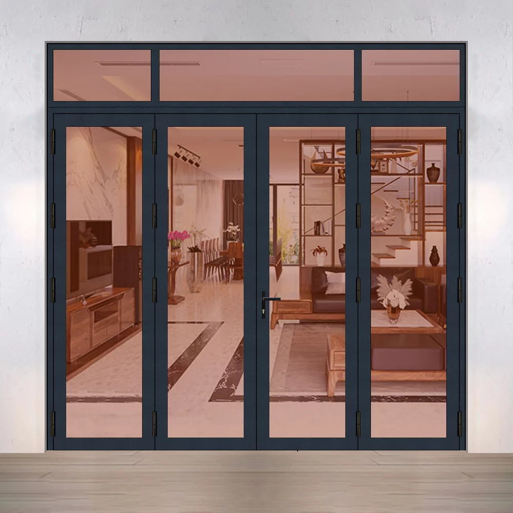 Cửa đi mở quay 4 cánh nhôm xingfa CN001