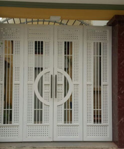 Cửa cổng sắt hộp 40x80 4 cánh CC003