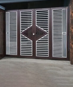 Cửa cổng sắt hộp 40x80 4 cánh CC005