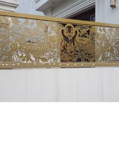 Hàng rào sắt mỹ thuật cắt CNC HR014