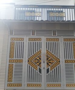 Cửa cổng sắt hộp 40x80 4 cánh CC008