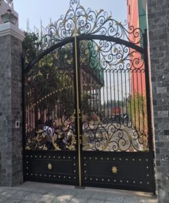 Cửa cổng sắt mỹ thuật CC016