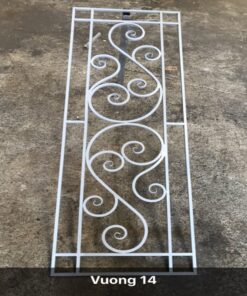 Khung Bảo vệ sắt rèn uốn KBV005